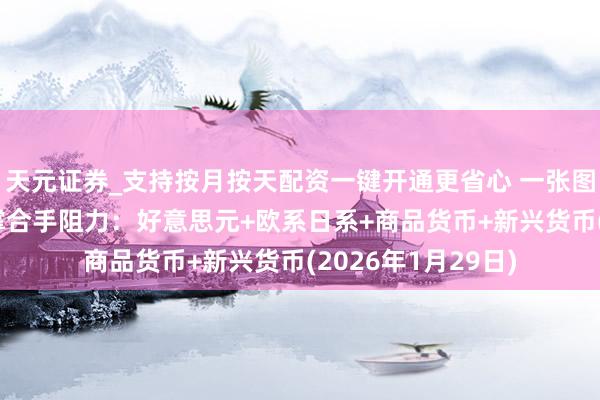 天元证券_支持按月按天配资一键开通更省心 一张图看18个直盘外汇撑合手阻力：好意思元+欧系日系+商品货币+新兴货币(2026年1月29日)
